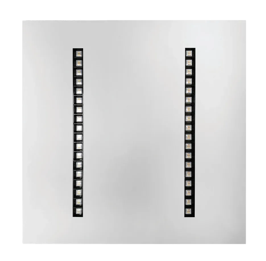 40W 6X6 WEBBER low UGR 2line Panel 4-5-6K 3CCT - Black Reflector