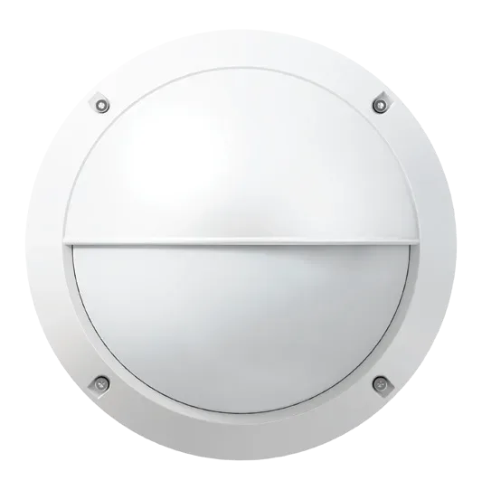 12/16/18W BUNKER IP65 4CCT Alu 280 Bulkhead Black Round Eyelid, view 3