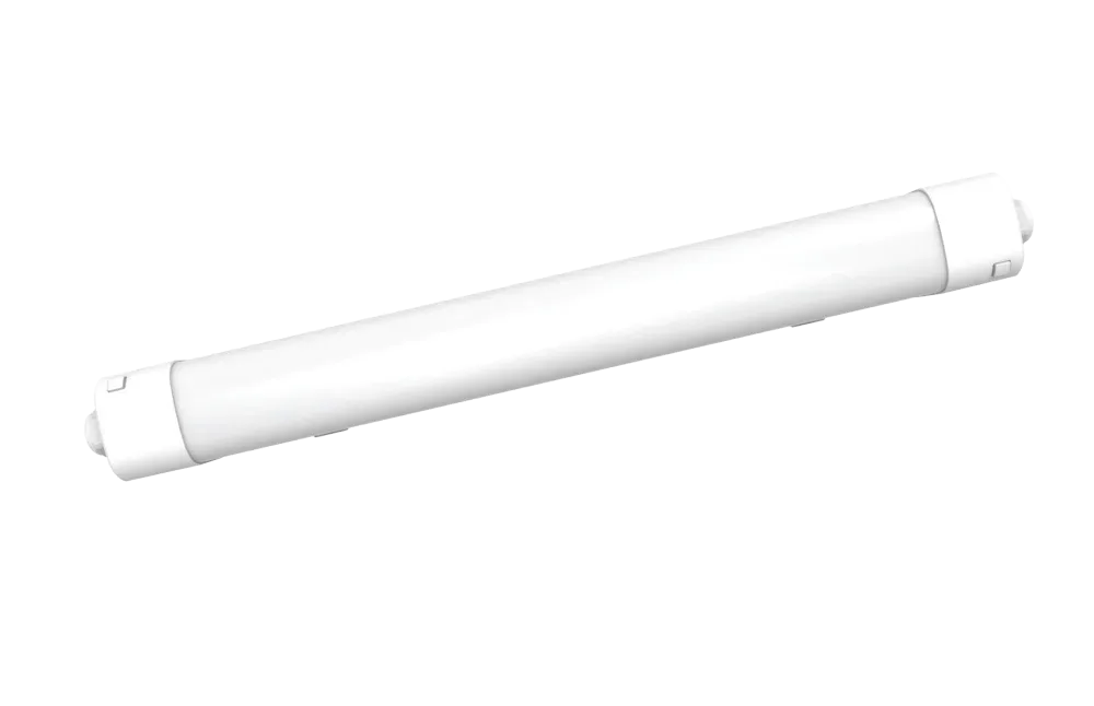 Kuda Max IP65 4ft 3CCT 34/30/25/17W Linear Batten White 140lm/W Emergency kit space, Sensor Ready