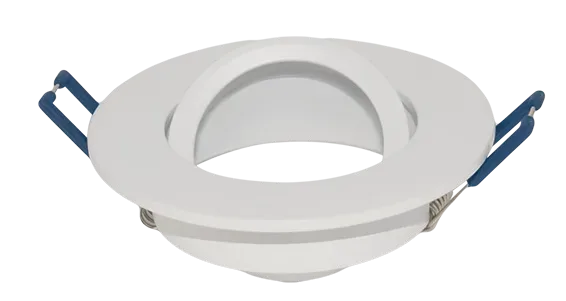 GU10 CNC Aluminium Fixture White Flat Top Tilt