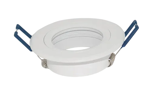GU10 CNC Aluminium Fixture White Flat Top Fixed