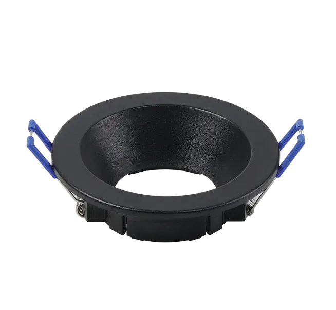 PC Coastal GU10 Fixture Black Round Fixed