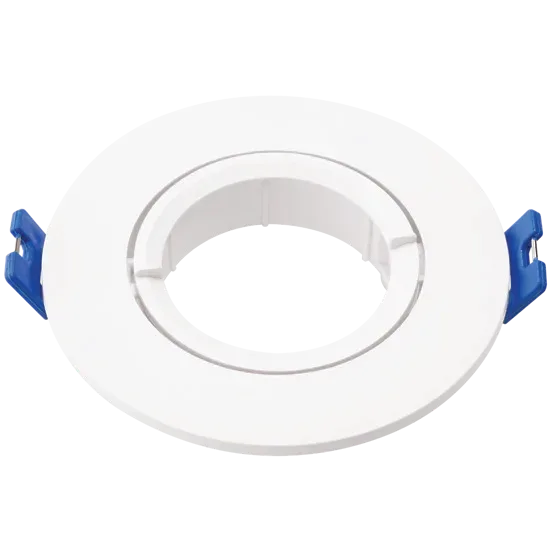 PC Coastal GU10 Fixture White Round Front Tilt (front change)