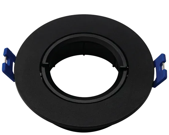 PC Coastal GU10 Fixture Black Round Front Tilt (front change)