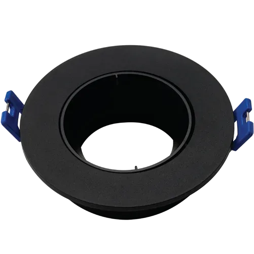 PC Coastal GU10 Fixture Black Round Front Tilt Anti-Glare (front change)