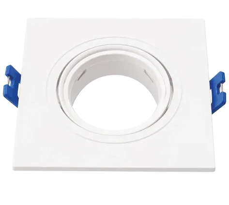 PC Coastal GU10 Fixture White Square Front Tilt Anti-Glare (front change)