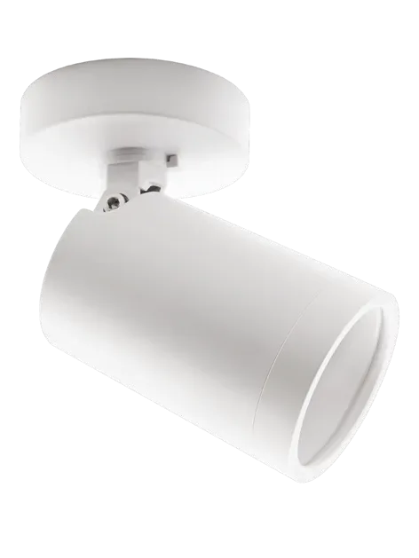 PC Coastline Surface GU10 Fixture White 1 x GU10 Twist & Lock