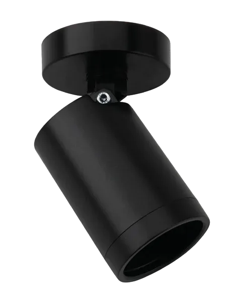 PC Coastline Surface GU10 Fixture Black 1 x GU10 Twist & Lock
