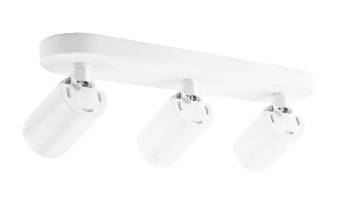 PC Coastline Surface GU10 Fixture White 3 x GU10 Twist & Lock