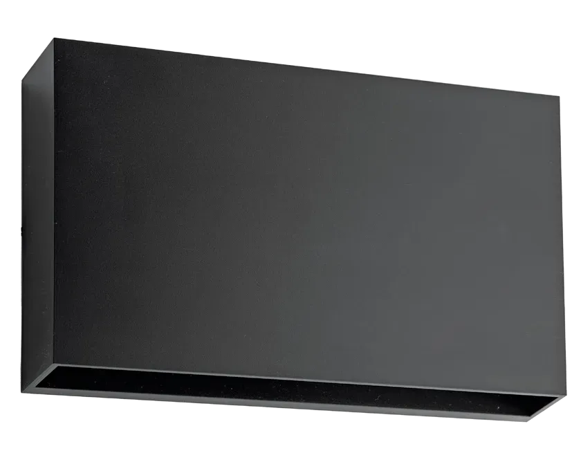 Surface Mount IP65 12W 3CCT IP65 Up&Down PC Wall light Black