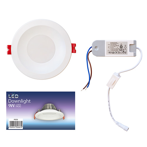 Downlight 114mm Dia Ivory White LED 9W CCT & Triac Dimmable