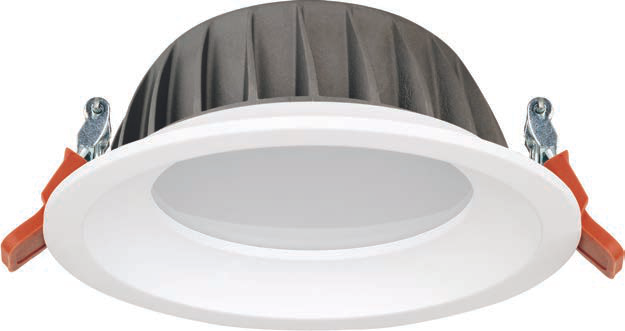 Downlight 136mm Dia Ivory White LED 12W CCT & Triac Dimmable, view 2