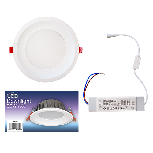 Downlight 230mm Dia Ivory White LED 30W CCT & Triac Dimmable