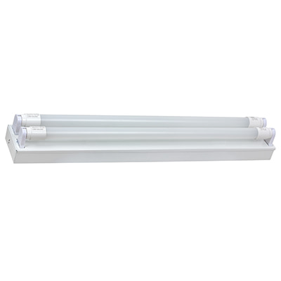 2FT T8 Open Channel wired for 2x9W LED G13