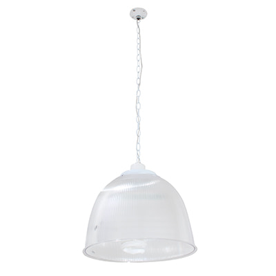 Highbay Polycarbonate Shade & 1M Chain E27 max 200W