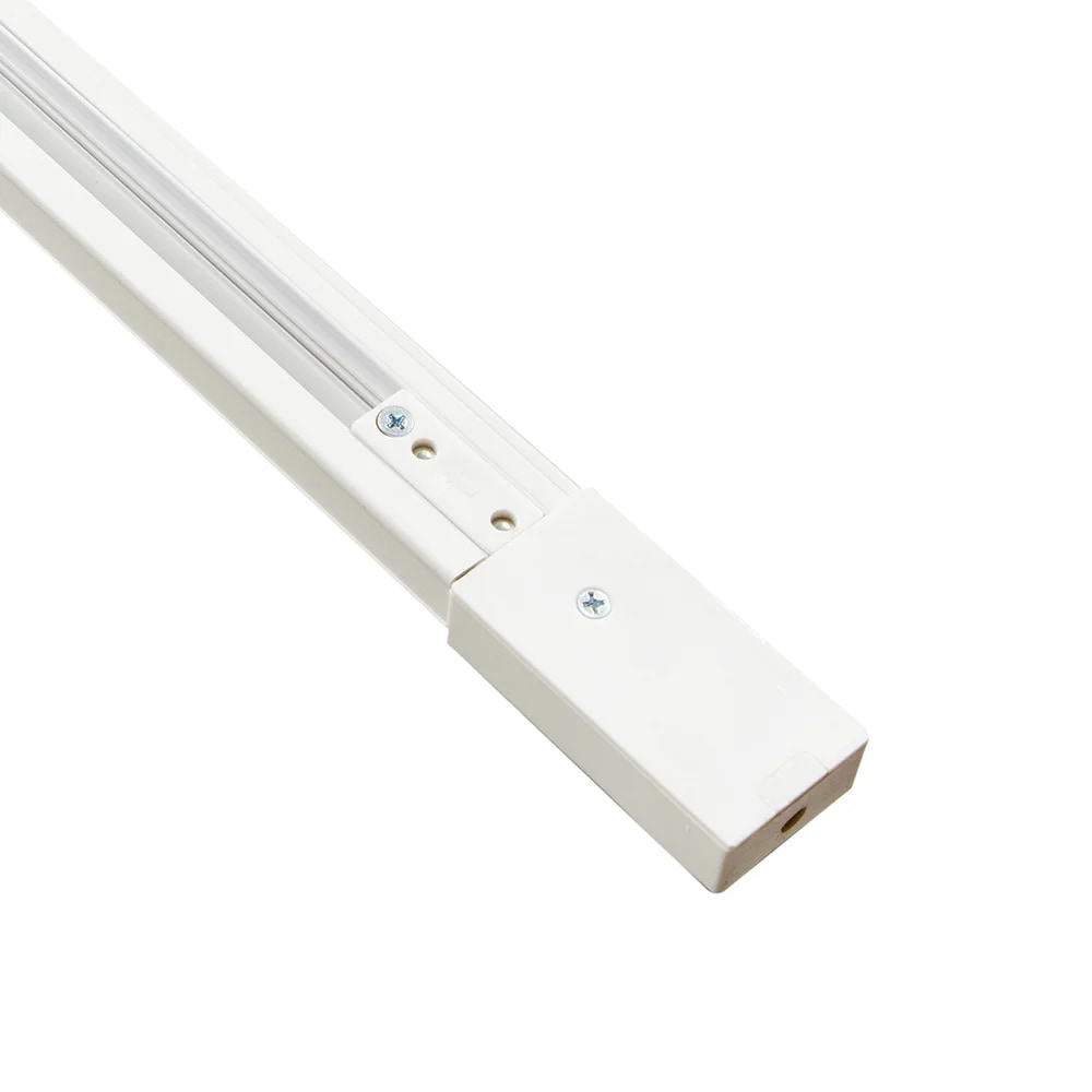 3-Wire 1M Track White Incl. End Cap & Power Connector
