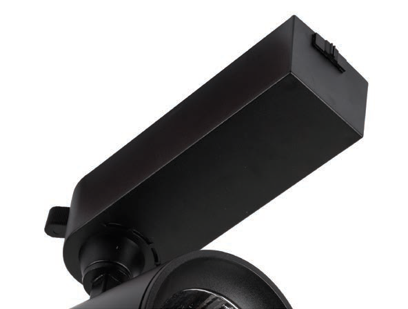 COB Track Spot Black LED 30w 4000K 3 Wire Track, view 2