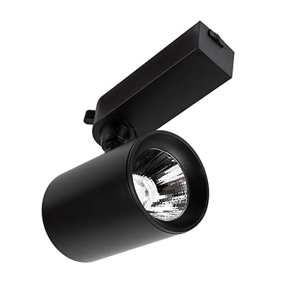 COB Track Spot Black LED 30w 4000K 3 Wire Track