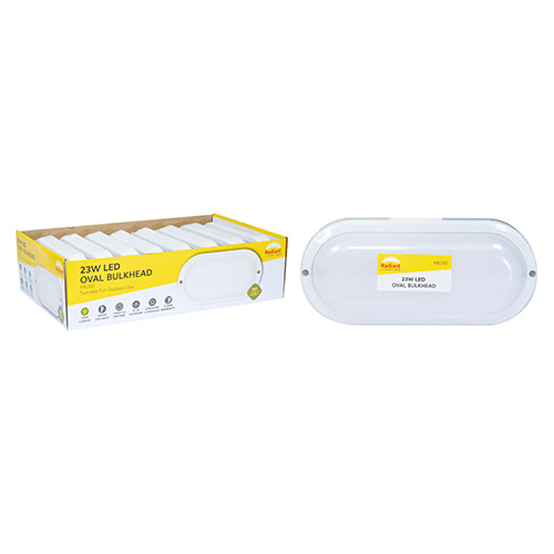 Oval Bulkhead LED 23W 1800lm 6500K (Sell in PDQ of 8 only)