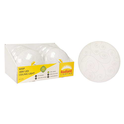 GSD Ceiling Light Wisp LED 16W (Sell in PDQ of 8 only)
