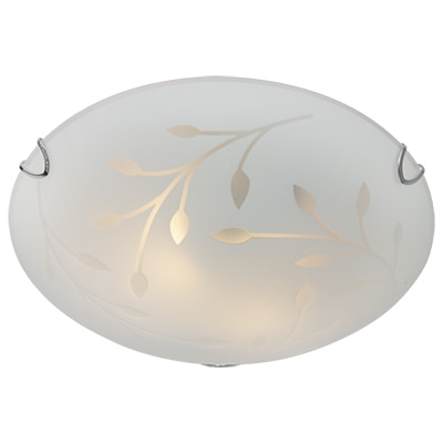Leaf Ceiling Light Chrome E27 2x60W