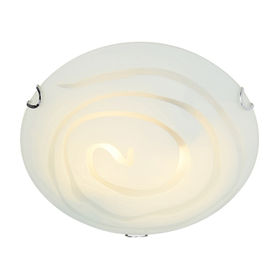 Circ Ceiling Light Chrome E27 3x60W