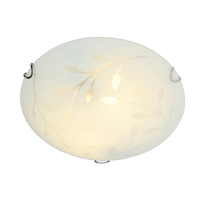 Leaf Ceiling Light Chrome E27 3x60W