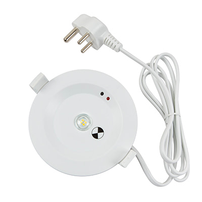 Battery Back-Up Downlight 110mm Dia White LED 2W 6500K