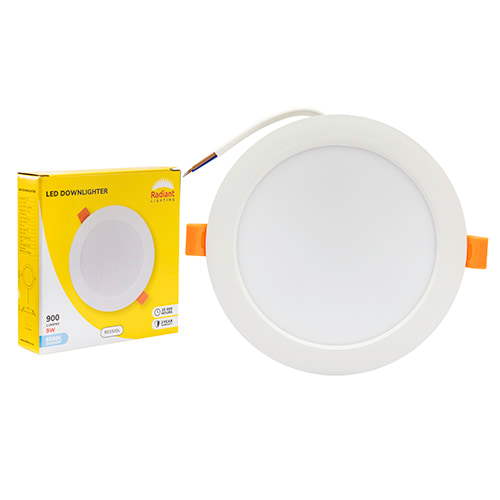 Panel Round Downlight 141mm Dia White LED 9W 6500K