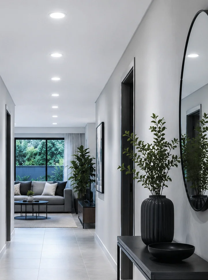 Panel Round Downlight 141mm Dia White LED 9W 6500K, view 2