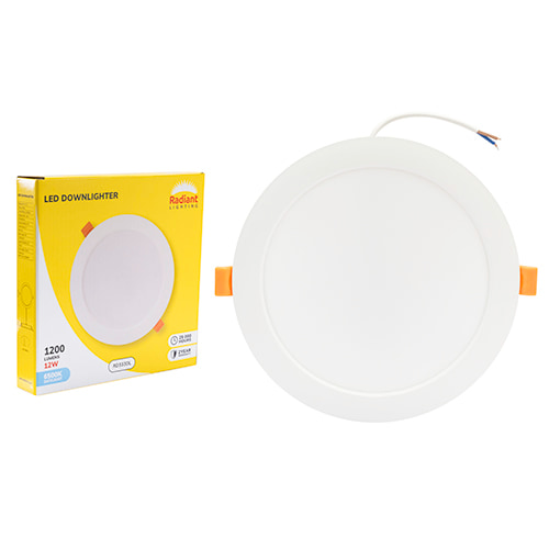 Panel Round Downlight 171mm Dia White LED 12W 6500K