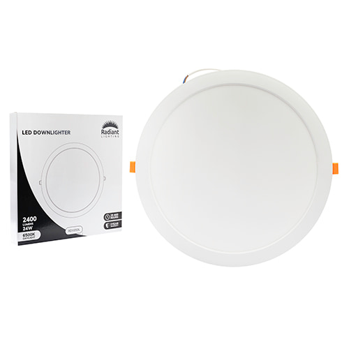 Panel Round Downlight 295mm Dia White LED 24W 6500K