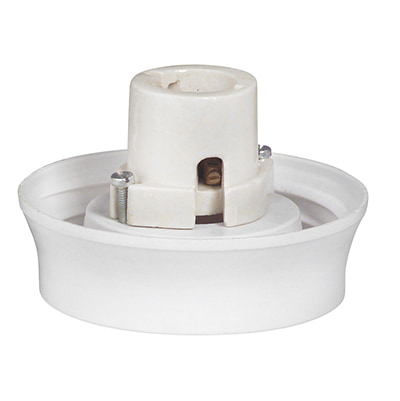 6 Fibre Glass Gallery & Porcelain Holder B22 (CO155W)