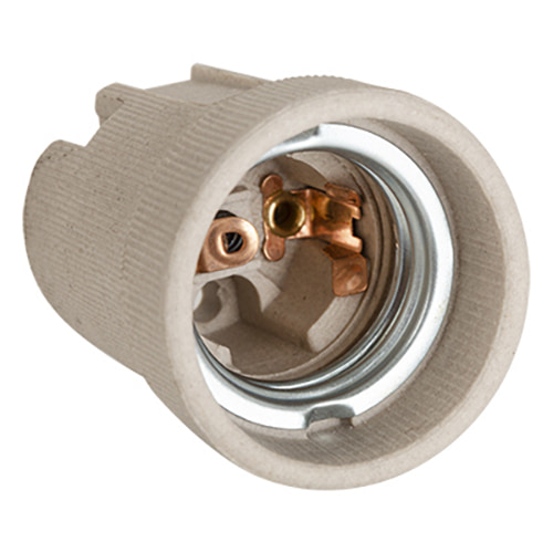 Lampholder E27 Porcelain Unskirted