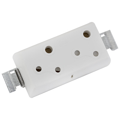 Socket Luminaire Duo Surface 6Amp
