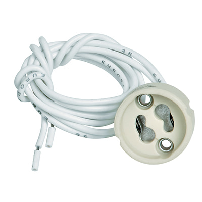 Lampholder Ceramic Silicon with Leads 500mm