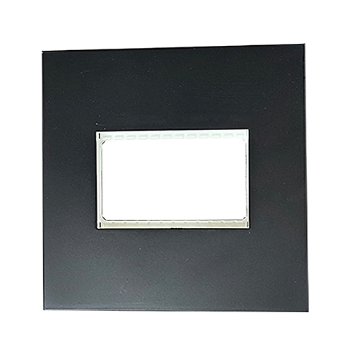 Horizon Modern Single Socket Grid Black