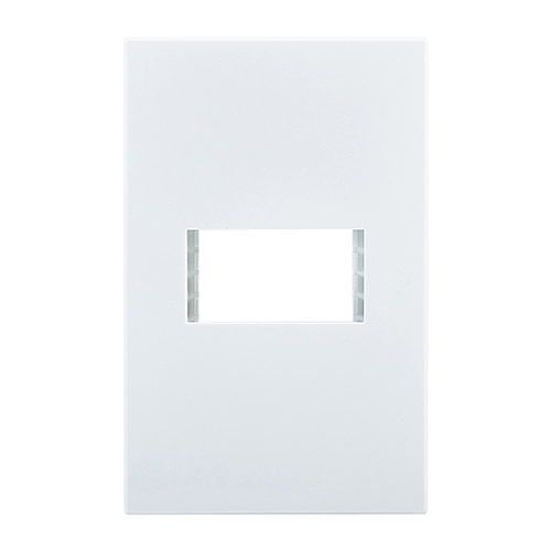 Horizon Modern 1 Lever Grid Plate White