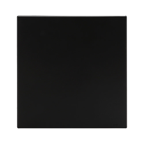 Horizon Modern Blank Plate 4x4 Black