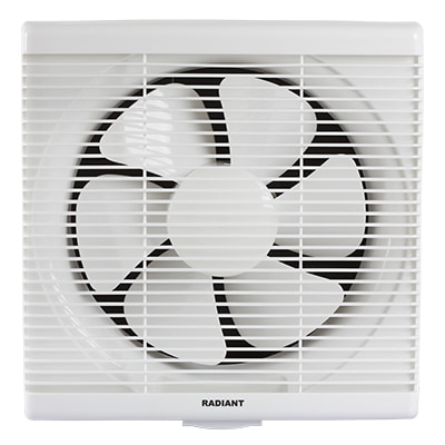 Extractor Square Wall/Louvre Fan White Motor Power 36W
