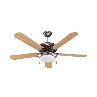 Ceiling Fan with Light Satin Chrome Motor Power 60W