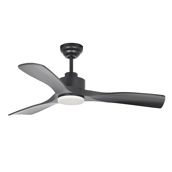 Rift Ceiling Fan 3 Blades Matt Black Motor Power 30W