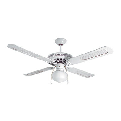 Rattan Ceiling Fan with Light White Motor Power 60W