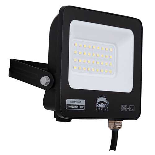 LED 30W Floodlight Black 6500K