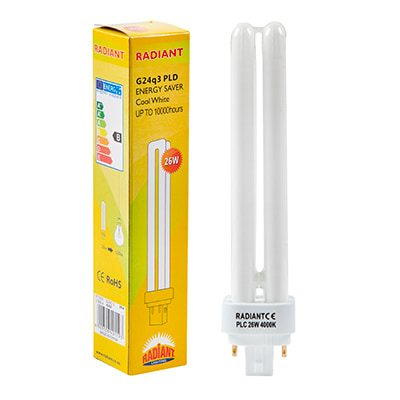 Fluorescent CFL G24q3 4 Pin 26W 4000K