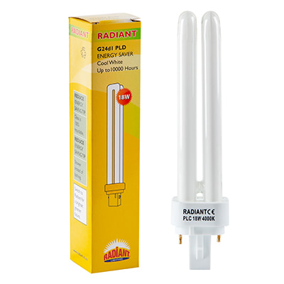 Fluorescent CFL G24d2 2 Pin 18w 4000K