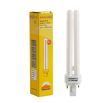 Fluorescent CFL G24d3 2 Pin 26w 4000K