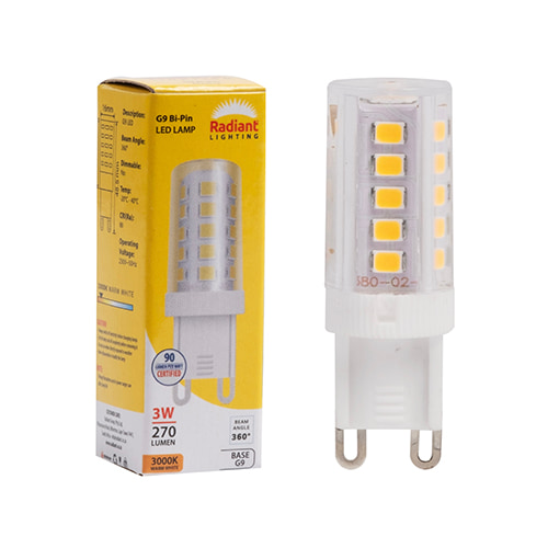 Bi-pin 3w LED G9 3000K N