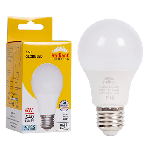 A60 6w LED E27 4000K Box N