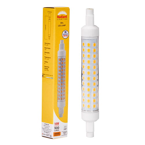 QI Clear 10w LED R7s J118mm 3000K N